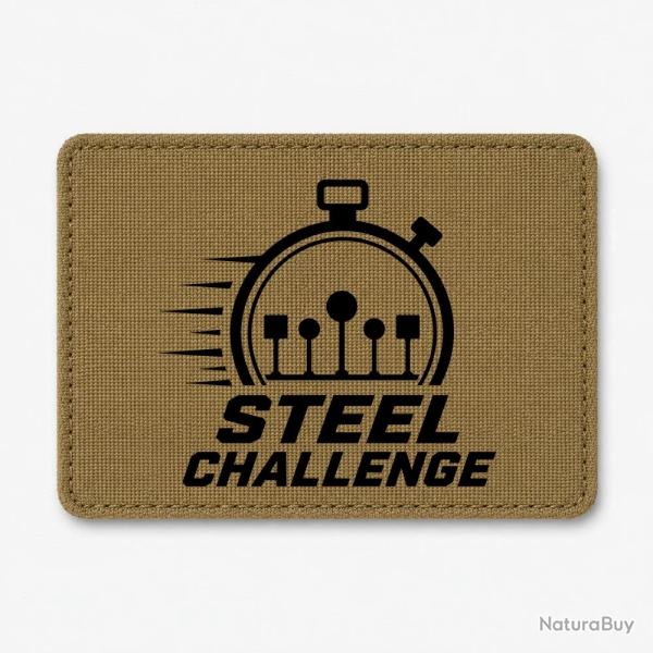 Patch Steel Challenge - Chronom�tre et cibles - Coyote / Noir