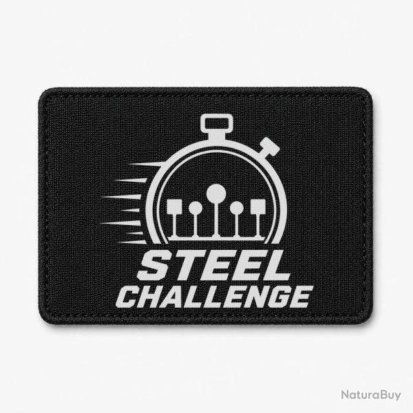Patch Steel Challenge - Chronom�tre et cibles - Noir / Blanc