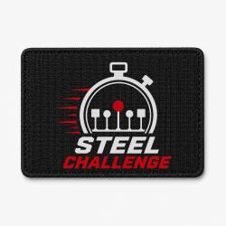 Patch Steel Challenge - Chronom&egrave;tre et cibles - Noir / Blanc et rouge