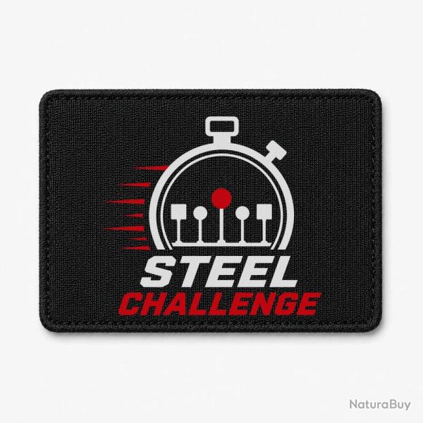 Patch Steel Challenge - Chronom�tre et cibles - Noir / Blanc et rouge
