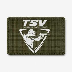 Patch TSV - Tireur au pistolet - Olive / Blanc