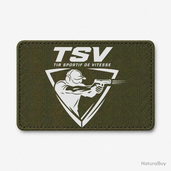 Patch TSV - Tireur au pistolet - Olive / Blanc