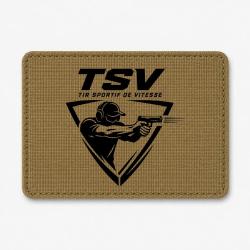 Patch TSV - Tireur au pistolet - Coyote / Noir