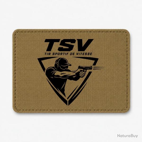 Patch TSV - Tireur au pistolet - Coyote / Noir