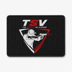 Patch TSV - Tireur au pistolet - Noir / Blanc et rouge