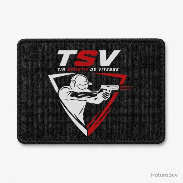 Patch TSV - Tireur au pistolet - Noir / Blanc et rouge