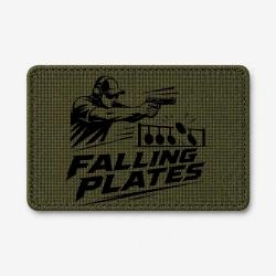 Patch Tir Sportif - Falling Plates - Olive / Noir