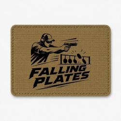 Patch Tir Sportif - Falling Plates - Coyote / Noir