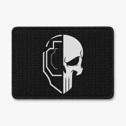Patch TSV / IPSC - Cr&acirc;ne et cible - Noir / Blanc