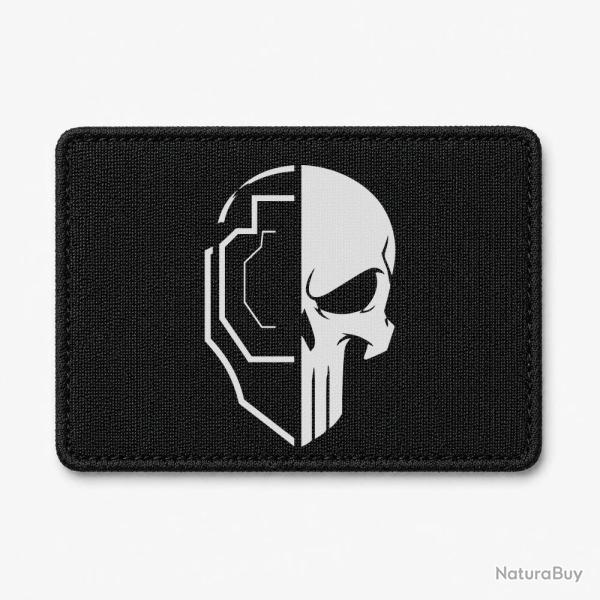 Patch TSV / IPSC - Cr�ne et cible - Noir / Blanc