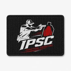 Patch TSV / IPSC - Practical Shooting - Noir / Blanc et rouge