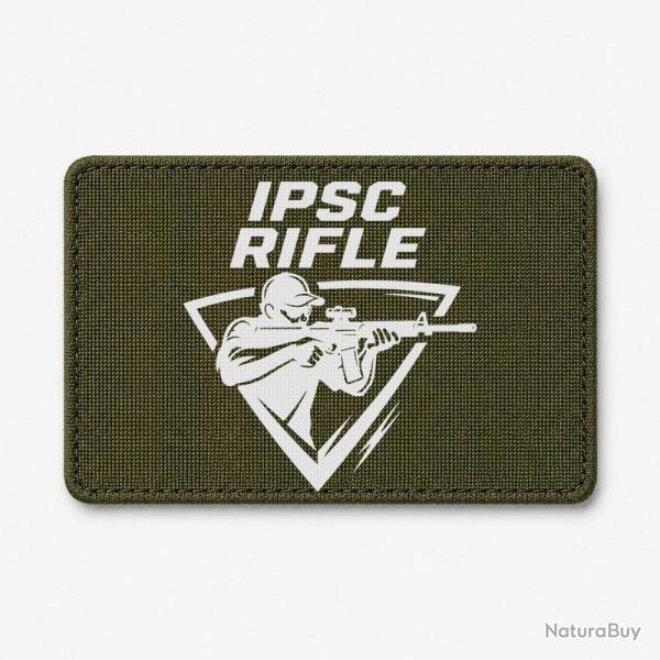 Patch IPSC Rifle - Olive / Blanc