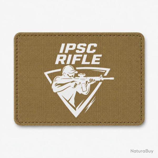 Patch IPSC Rifle - Coyote / Blanc