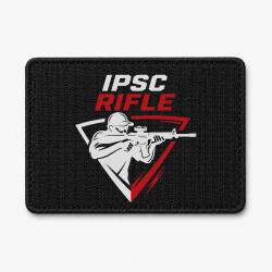 Patch IPSC Rifle - Noir / Blanc et rouge