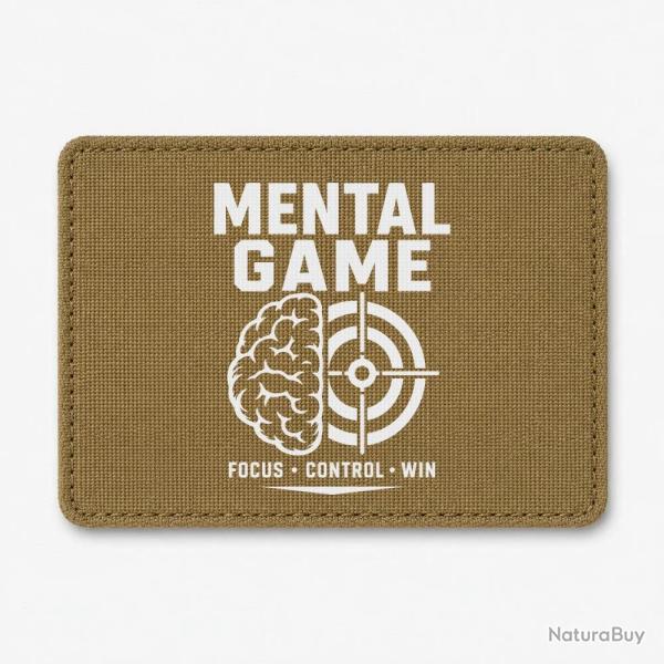 Patch Tir Sportif - Mental Game, Focus Control Win - Coyote / Blanc