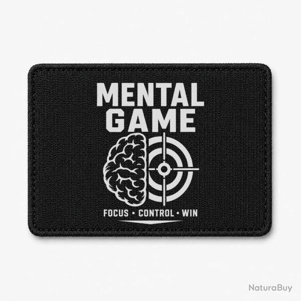 Patch Tir Sportif - Mental Game, Focus Control Win - Noir / Blanc