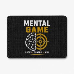 Patch Tir Sportif - Mental Game, Focus Control Win - Noir / Blanc et dor&eacute;