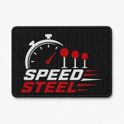 Patch Speed Steel - Chronom&egrave;tre et cibles - Noir / Blanc et rouge