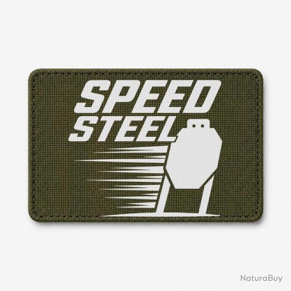 Patch Speed Steel - Cible m�tallique - Olive / Blanc