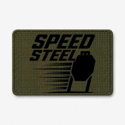 Patch Speed Steel - Cible m&eacute;tallique - Olive / Noir