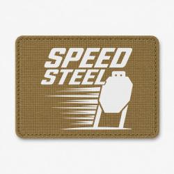 Patch Speed Steel - Cible m&eacute;tallique - Coyote / Blanc