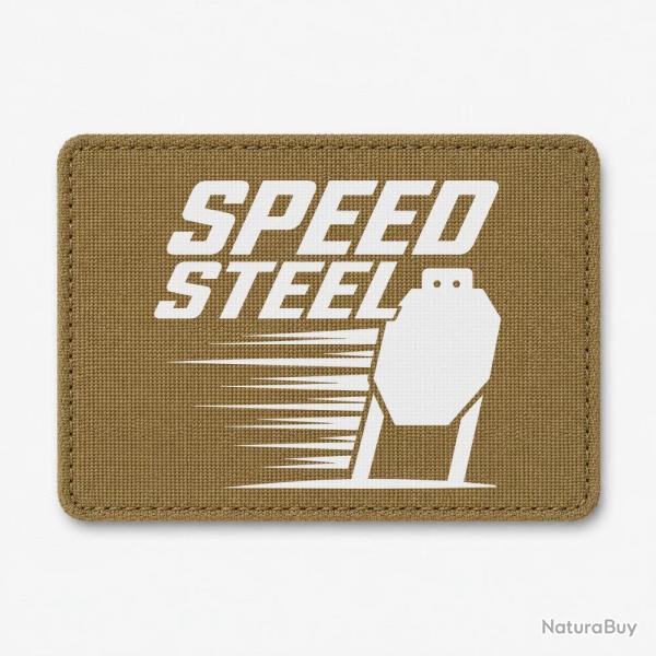 Patch Speed Steel - Cible m�tallique - Coyote / Blanc