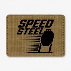 Patch Speed Steel - Cible m&eacute;tallique - Coyote / Noir