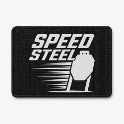 Patch Speed Steel - Cible m&eacute;tallique - Noir / Blanc
