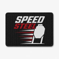 Patch Speed Steel - Cible m&eacute;tallique - Noir / Blanc et rouge