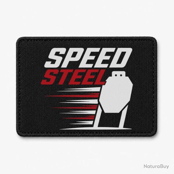 Patch Speed Steel - Cible m�tallique - Noir / Blanc et rouge
