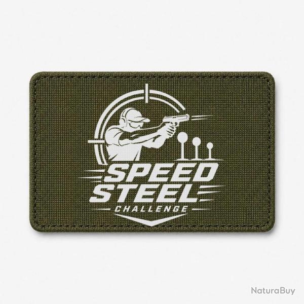 Patch Speed Steel Challenge - Tireur au pistolet - Olive / Blanc