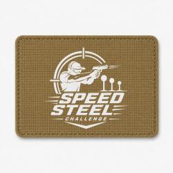 Patch Speed Steel Challenge - Tireur au pistolet - Coyote / Blanc
