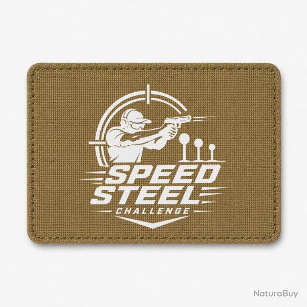 Patch Speed Steel Challenge - Tireur au pistolet - Coyote / Blanc