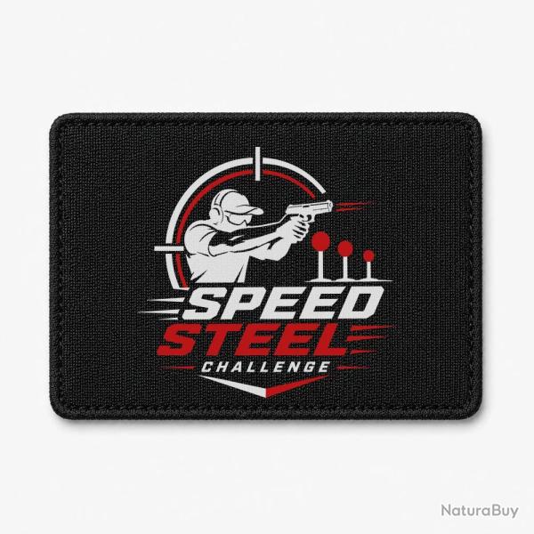 Patch Speed Steel Challenge - Tireur au pistolet - Noir / Blanc et rouge