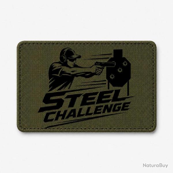 Patch Steel Challenge - Tireur au pistolet - Olive / Noir
