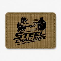 Patch Steel Challenge - Tireur au pistolet - Coyote / Noir