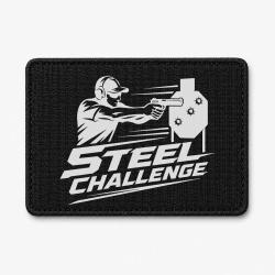 Patch Steel Challenge - Tireur au pistolet - Noir / Blanc