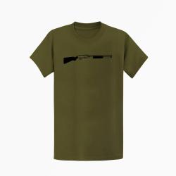 T-shirt ARME FUSIL A POMPE Kaki / Noir