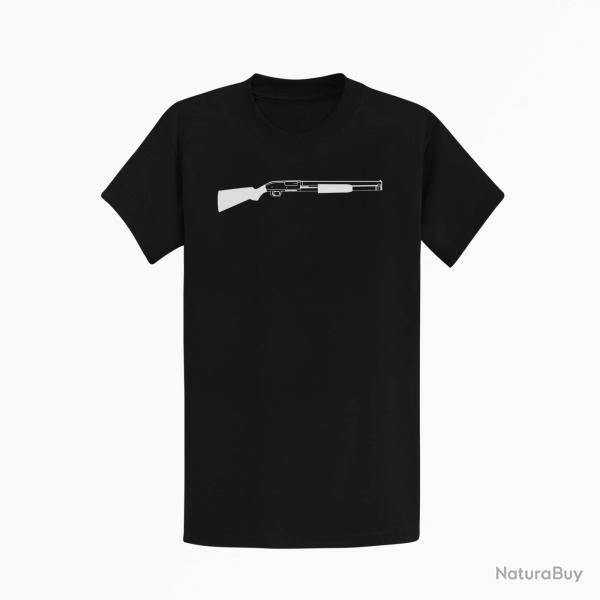 T-shirt ARME FUSIL A POMPE Noir