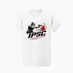 T-shirt TSV / IPSC Practical Shooting Blanc / Noir et rouge