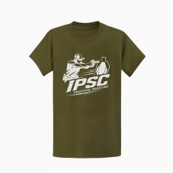 T-shirt TSV / IPSC Practical Shooting Kaki / Blanc