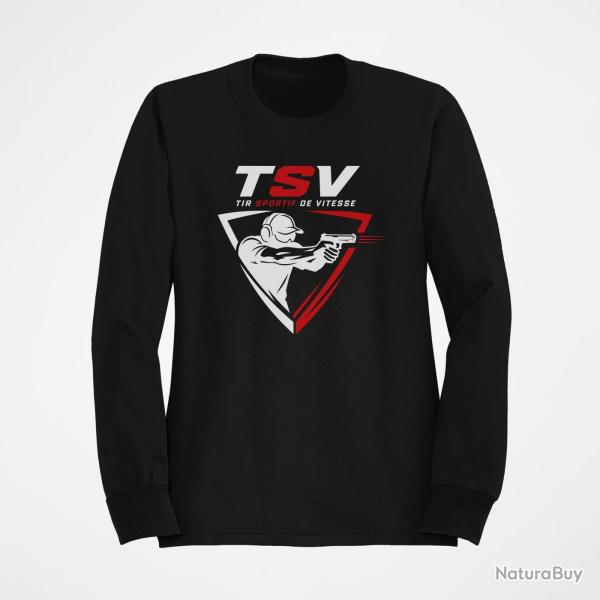 Sweat TSV Tireur au pistolet Noir / Blanc et rouge