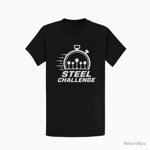 T-shirt Steel Challenge Chronom�tre et cibles Noir