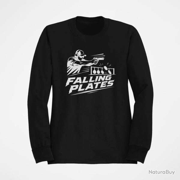 Sweat Tir Sportif Falling Plates Noir