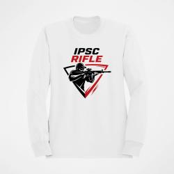 Sweat IPSC Rifle Blanc / Noir et rouge