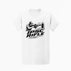 T-shirt IPSC Rifle Speed Precision Control Blanc