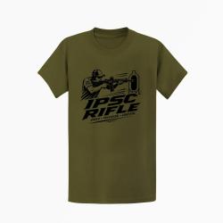 T-shirt IPSC Rifle Speed Precision Control Kaki / Noir