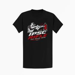 T-shirt IPSC Rifle Speed Precision Control Noir / Blanc et rouge