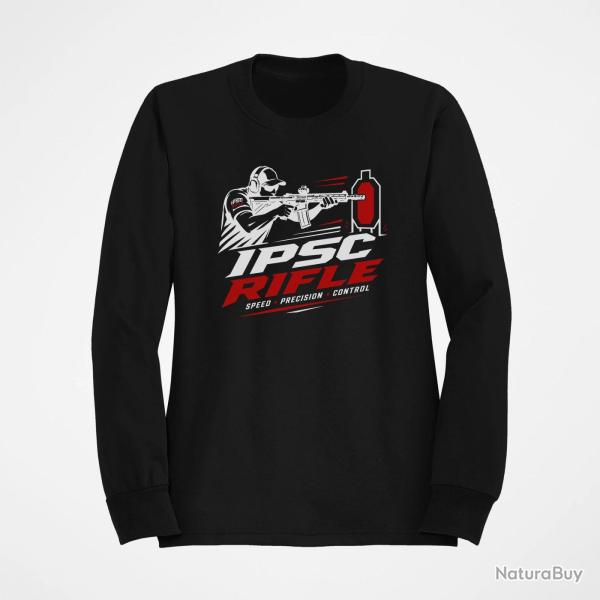 Sweat IPSC Rifle Speed Precision Control Noir / Blanc et rouge