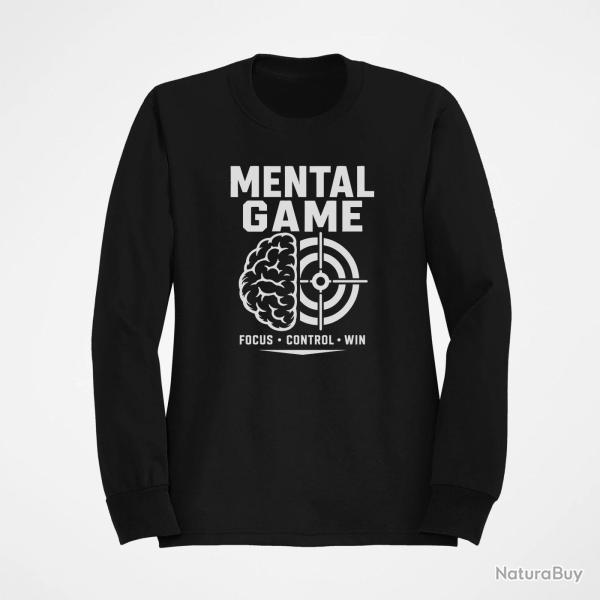 Sweat Tir Sportif Mental Game, Focus Control Win Noir